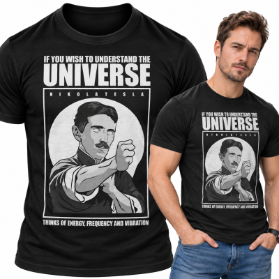 KOSZULKA ŚMIESZNA  NICOLA TESLA